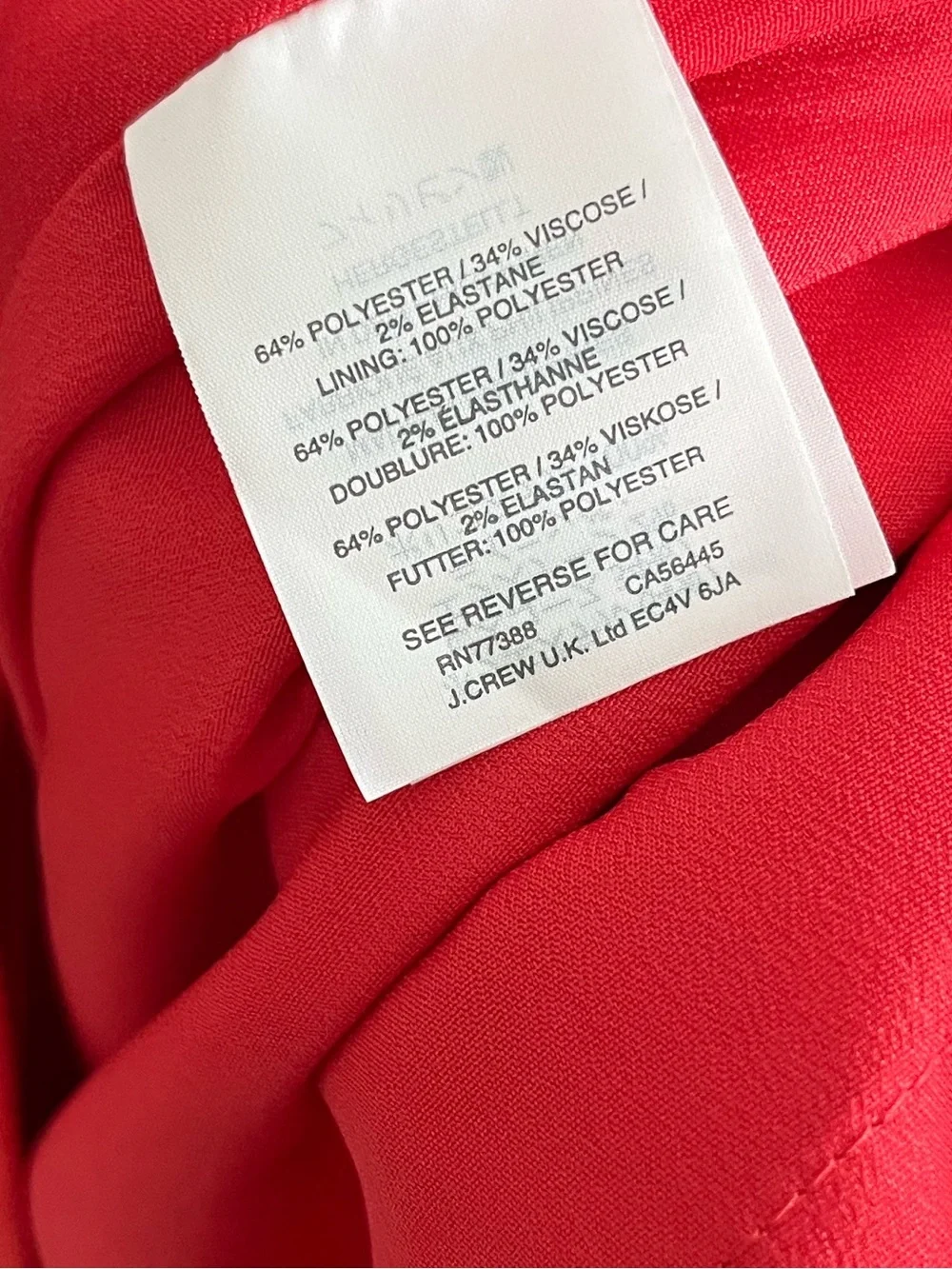 J.Crew Red Bell Sleeve Dress NWT Size 0 Petite